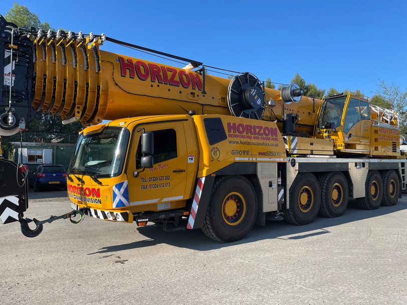 Scotland’s first Grove GMK5250XL-1 goes to Horizon Reinforcing & Crane Hire